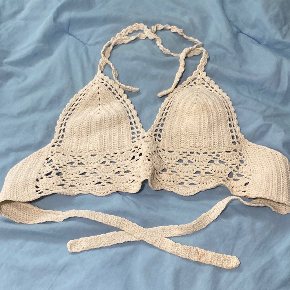 Crochet swim top